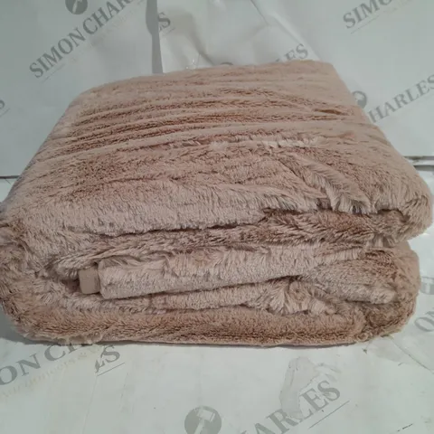 COZEE HOME VELVETSOFT HEATED THROW IN PINK