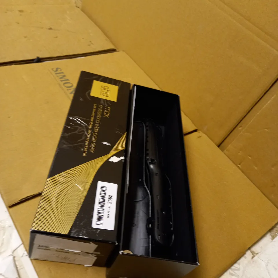 GHD MAX STYLER PROFESSIONAL HAIR STRAIGHTENERS - BLACK