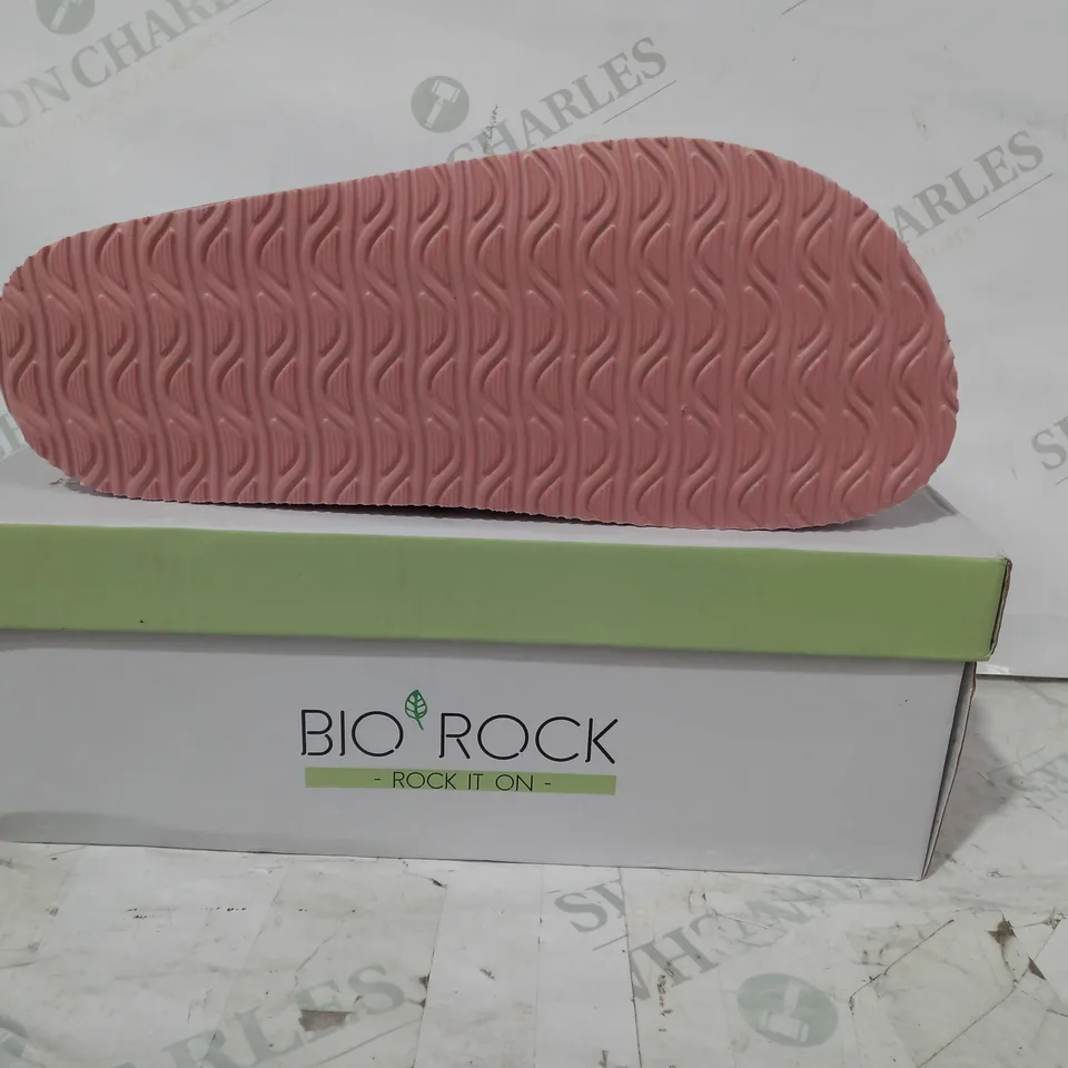 BOXED PAIR OF BIO ROCK SANDALS IN NUDE COLOUR EU SIZE 40