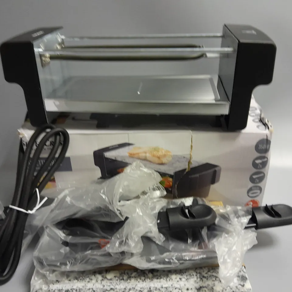 BOXED SILVERLINE RACLETTE GRILL