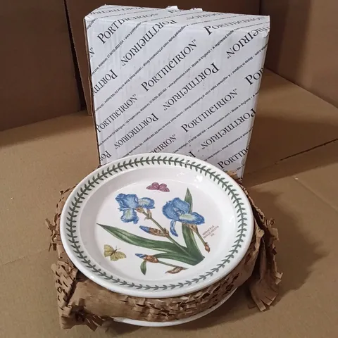 BOXED PORTMEIRION BOTANIC GARDEN 8" PLATE SET (SET OF 6)