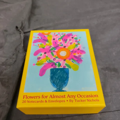 FLOWERS FOR ALMOST ANY OCCASION NOTECARDS & ENVELOPES – 20 NOTECARDS BY TUCKER NICHOLS