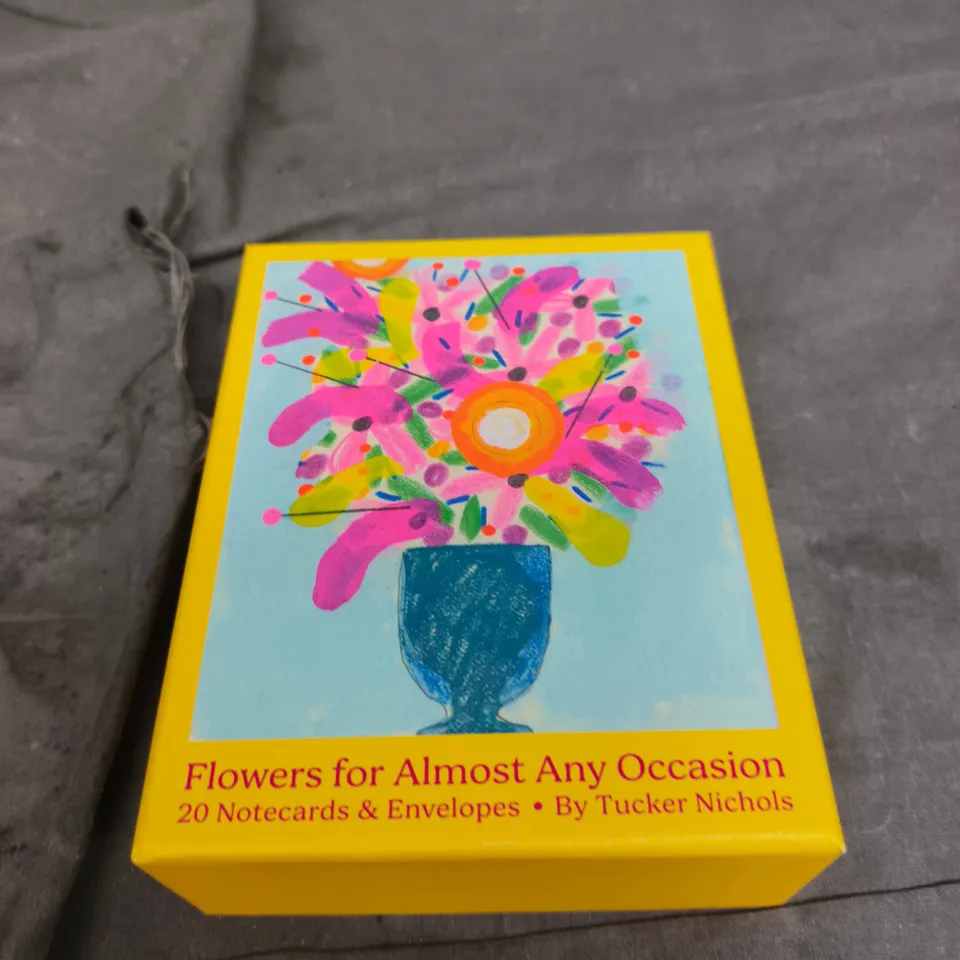 FLOWERS FOR ALMOST ANY OCCASION NOTECARDS & ENVELOPES – 20 NOTECARDS BY TUCKER NICHOLS