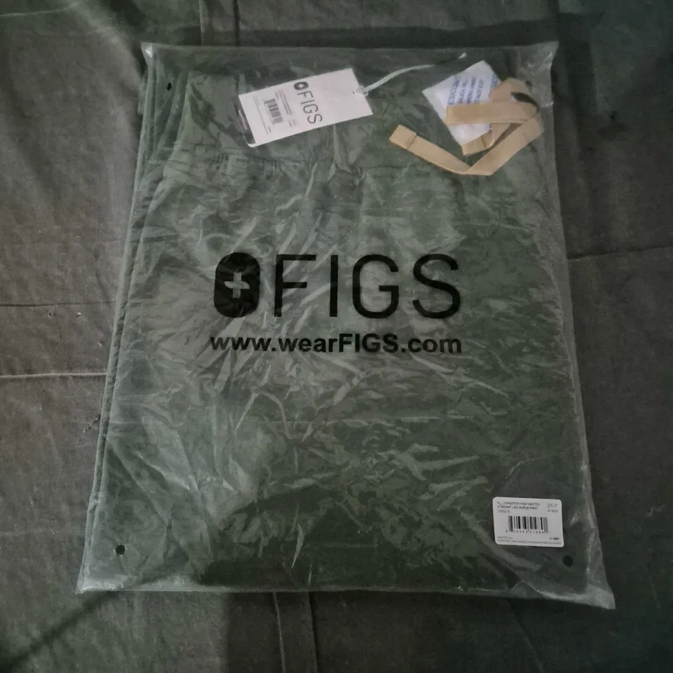 BAGGED FIGS SCRUB PANTS – W. LIVINGSTON HIGH-WAISTED STRAIGHT-LEG, WOMEN'S, 2XL-P