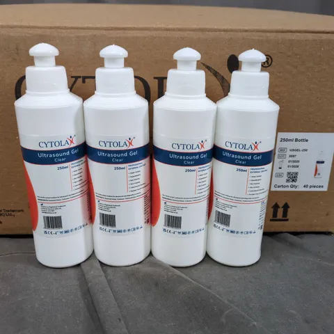 LOT OF APPROXIMATELY 40 250ML CYTOLA CLEAR ULTRASOUND CREAMS