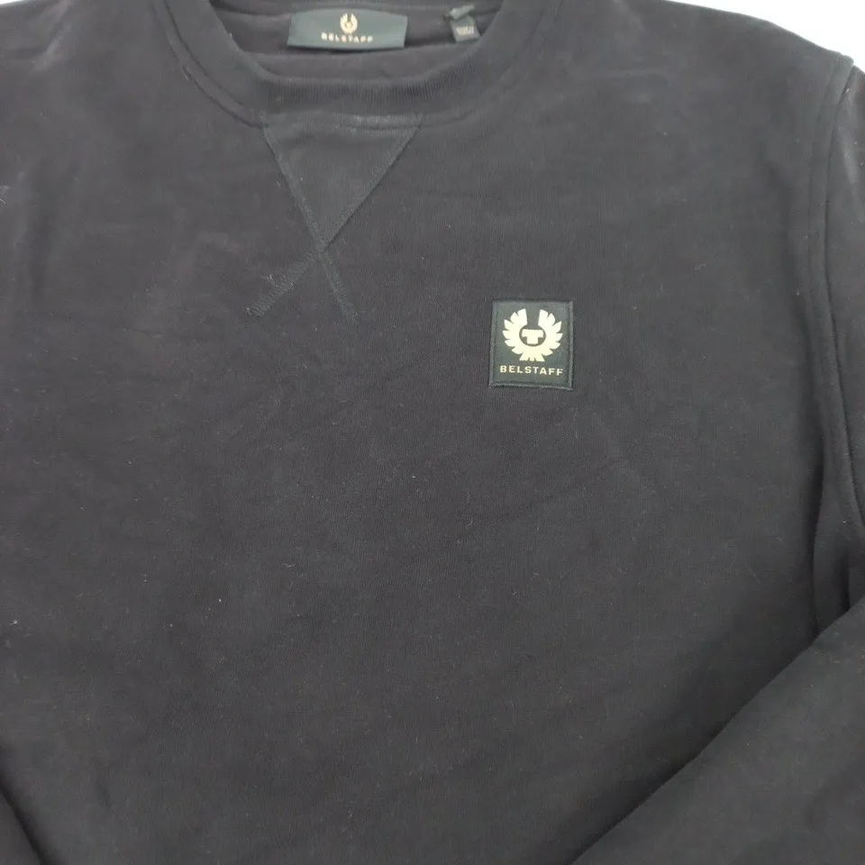 BELSTAFF BLACK SWEATSHIRT - XXL