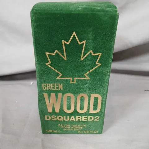 BOXED DSQUARED2 GREEN WOOD POUR HOMME EAU DE TOILETTE SPRAY 100ML