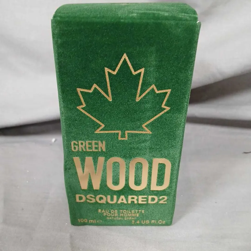 BOXED DSQUARED2 GREEN WOOD POUR HOMME EAU DE TOILETTE SPRAY 100ML