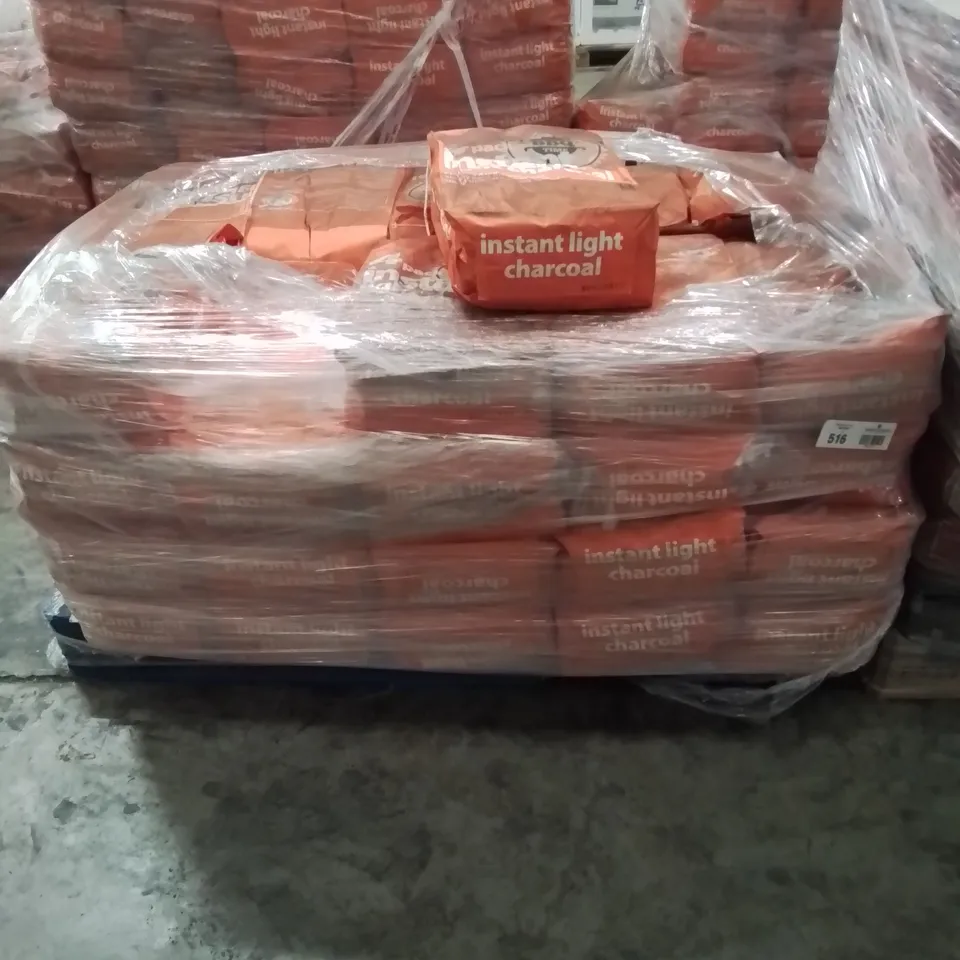 PALLET TO CONTAIN APPROXIMATELY 40 BAGS OF 4 PACK INSTANT LIGHT CHARCOAL BARBECUE BAGS 