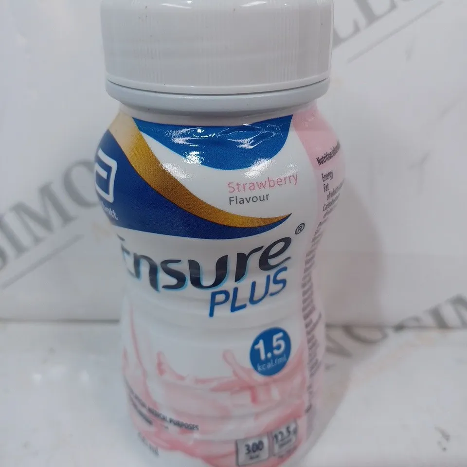ABBOT 24 PACK OF ENSURE PLUS 200ML BOTTLES IN STRAWBERRY FLAVOUR