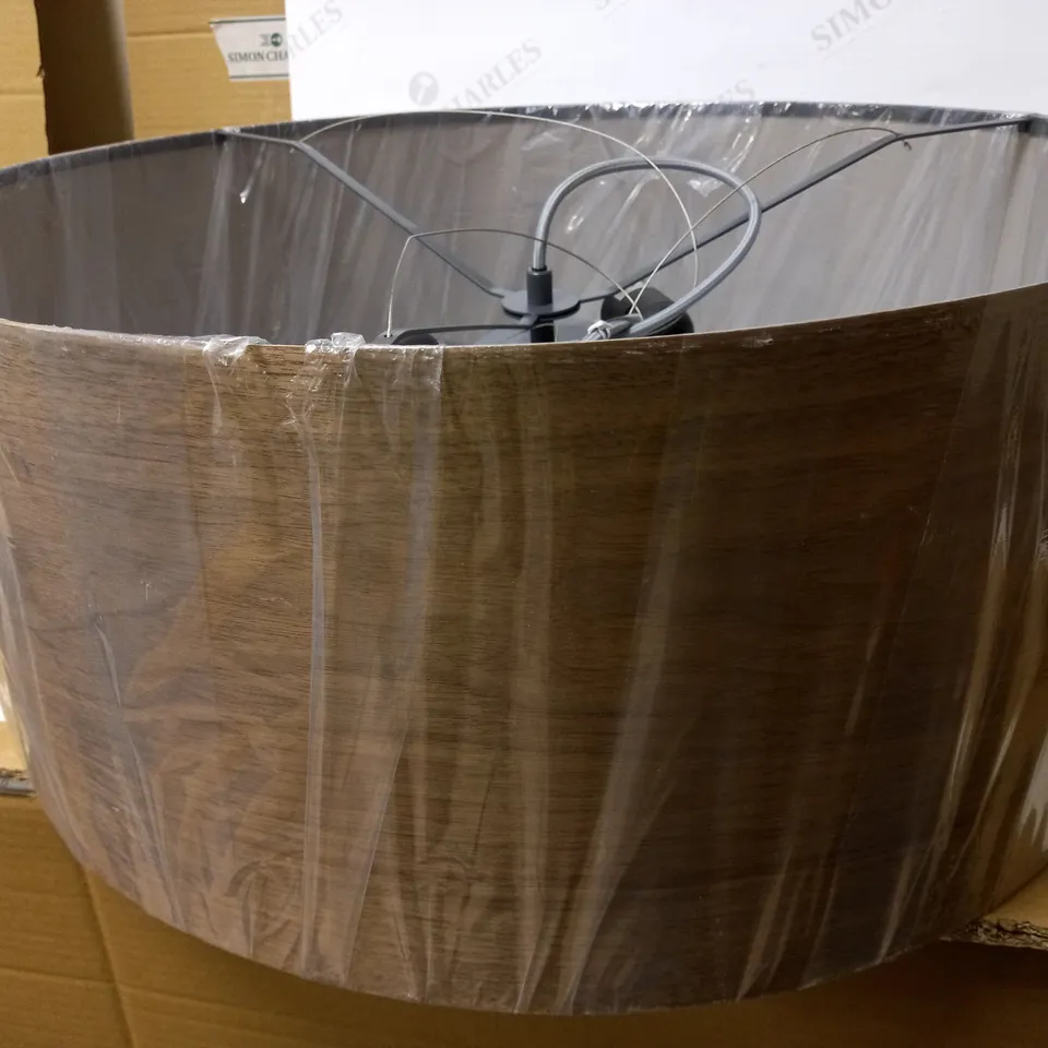 JOHN LEWIS MIA SATIN WALNUT VENEER CEILING PENDANT FITTING