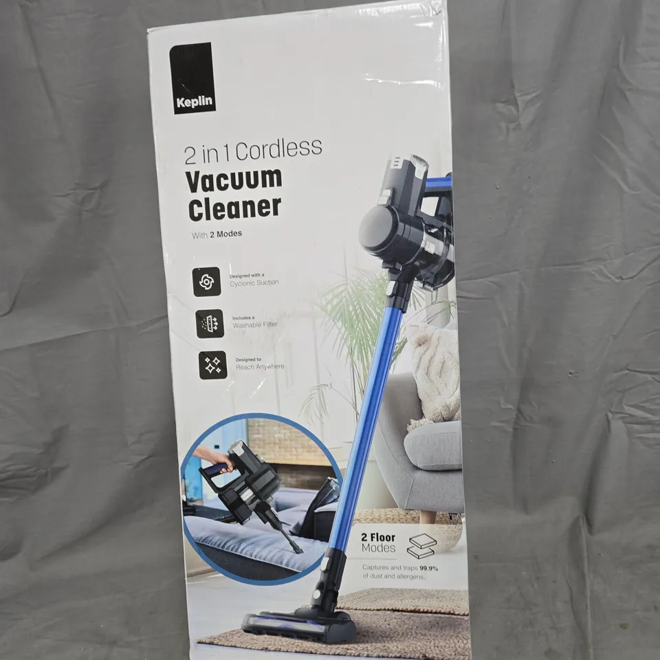 KEPLIN 2-IN-1 CORDLESS VACUUM CLEANER
