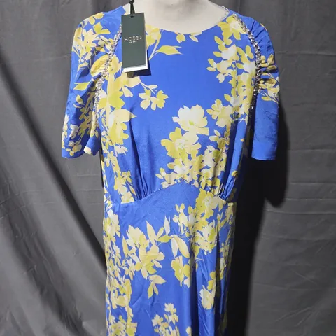 HOBBS LONDON ANN SILK DRESS - UK SIZE 16