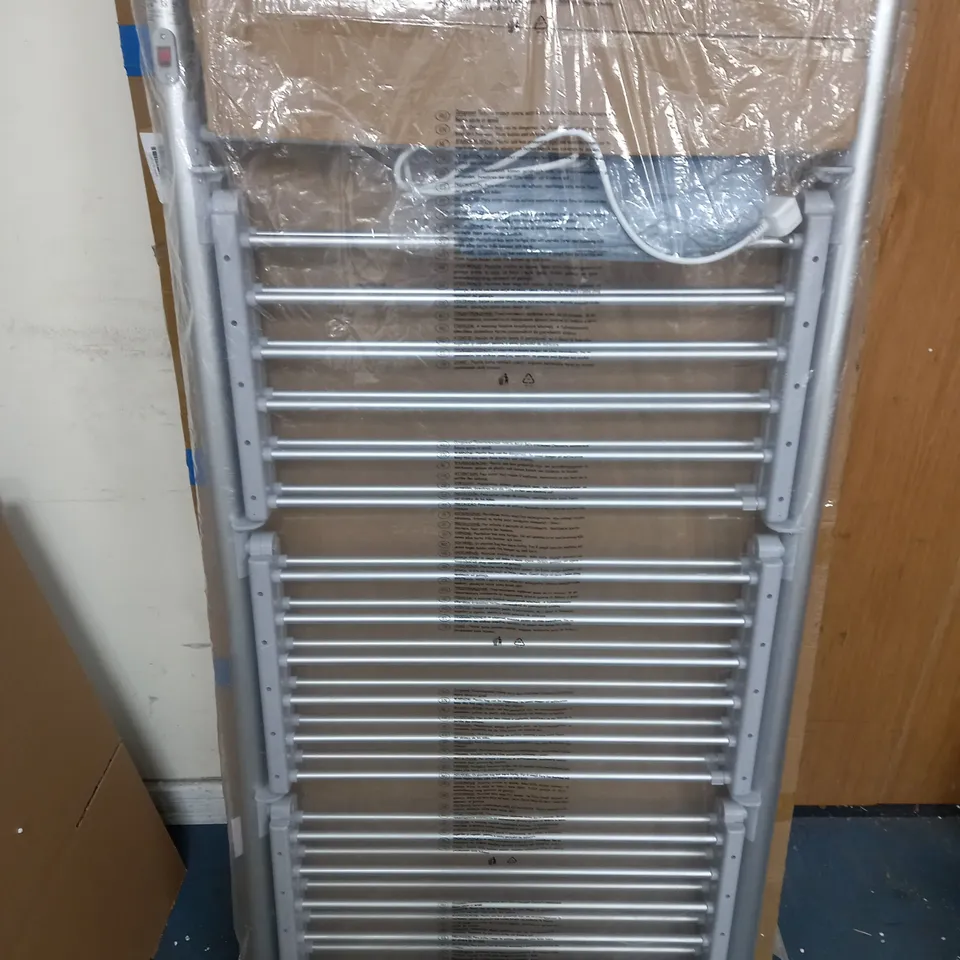 BOXED OUTLET ORGANISED OPTIONS 3 TIER HEATED AIRER WITH 21M DRYING SPACE - COLLECTION ONLY