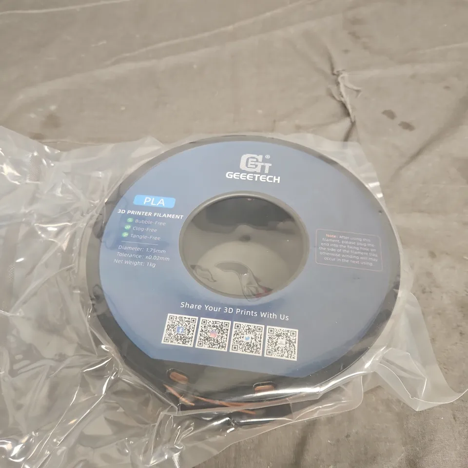 GEETECH PLA 3D PRINTER FILAMENT – 1.75 MM, 1 KG SPOOL