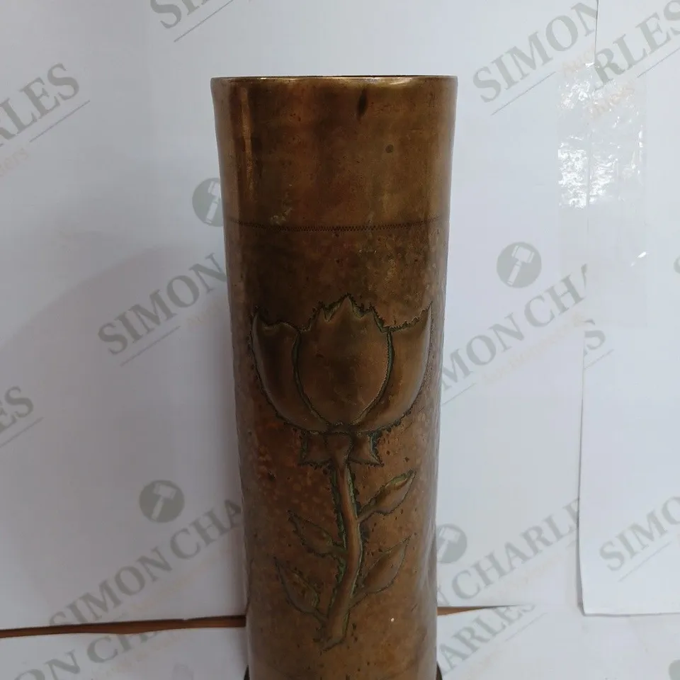 WWI VINTAGE REPURPOSED ARTILLERY SHELL VASE