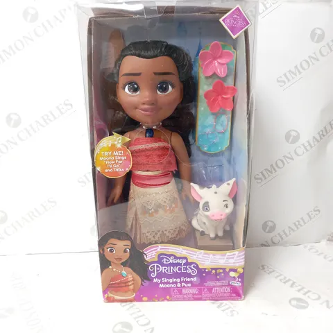 BOXED DISNEY PRINCESS MY SINGING FRIEND MOANA AND PUA