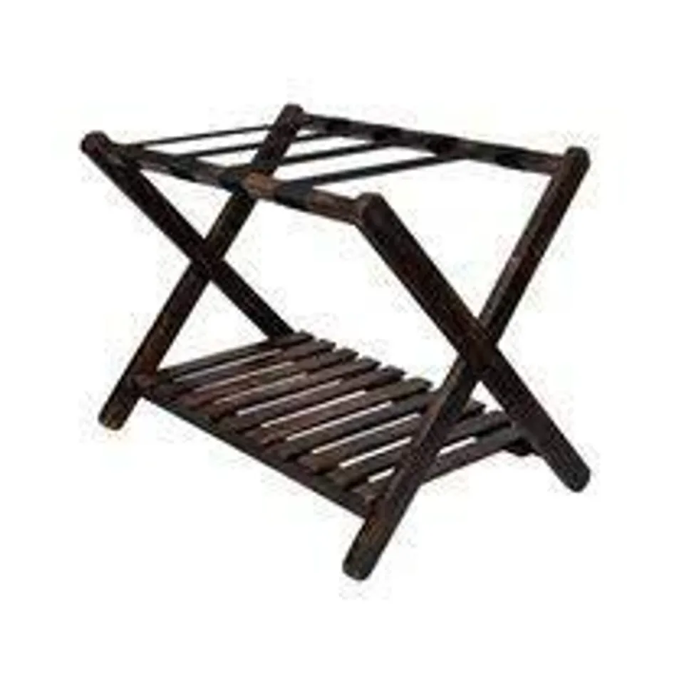 BOXED CANTRAHOMA FOLDABLE MANGO WOOD LUGGAGE RACK