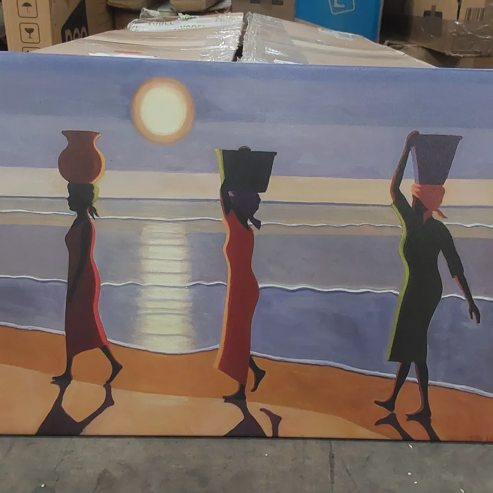 WRAPPED CANVAS ART - BY THE BEACH BY TILLY WILLIS 