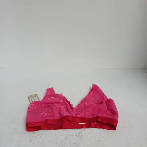 LEMONADE DARK PINK LACE FULL CUP BRA, UK SIZE 36