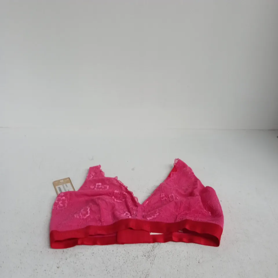 LEMONADE DARK PINK LACE FULL CUP BRA, UK SIZE 36