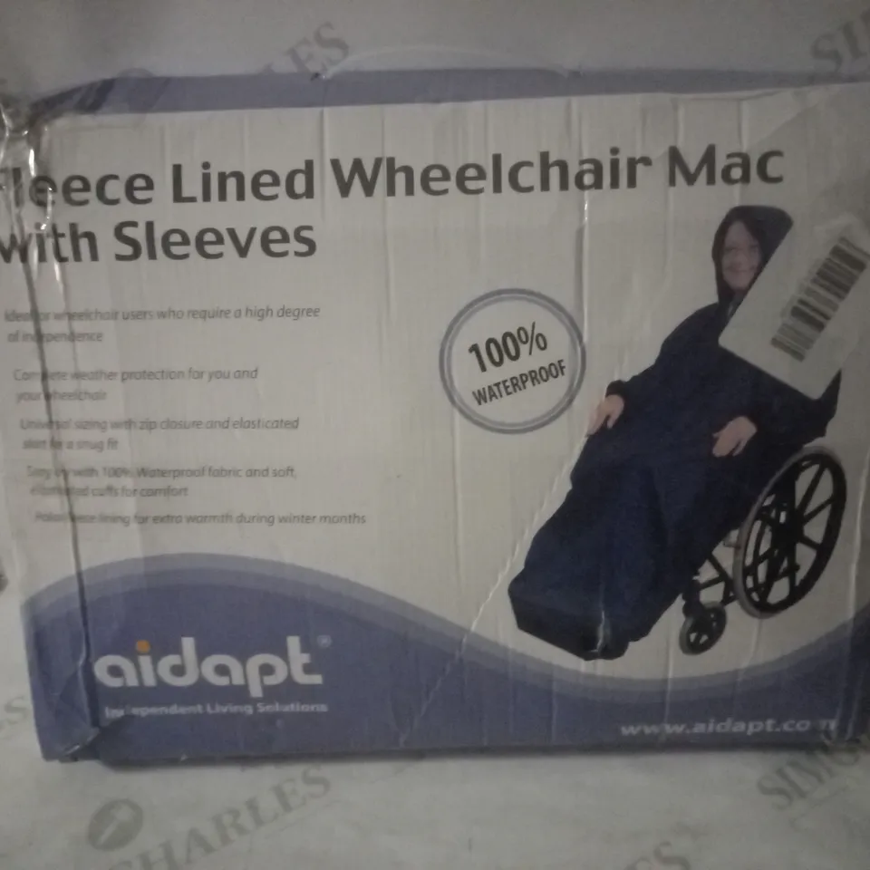 AIDAPT FLEECE LINED WHEELCHAIR MAC WITH SLEEVES