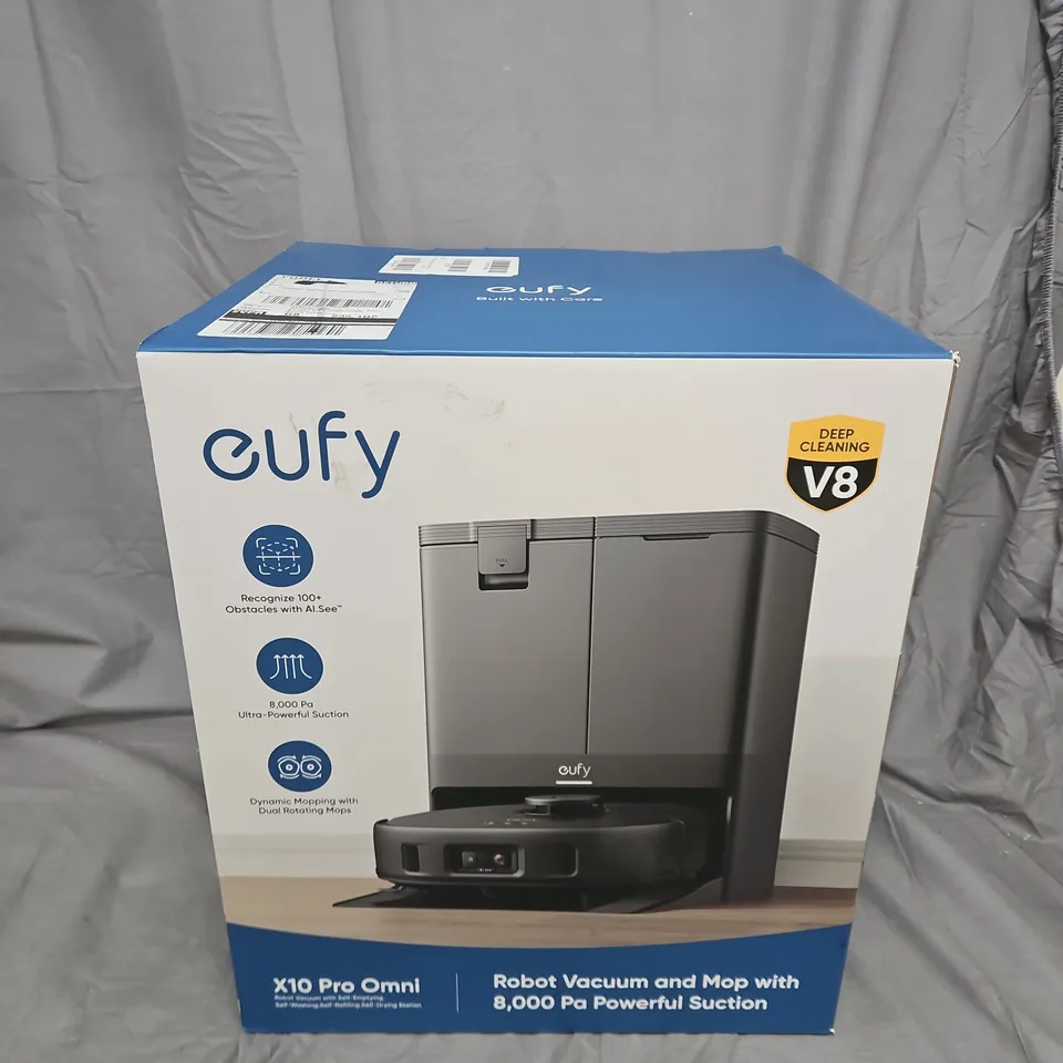 BOXED EUFY X10 PRO OMNI ROBOT VACUUM & MOP – COLLECTION ONLY