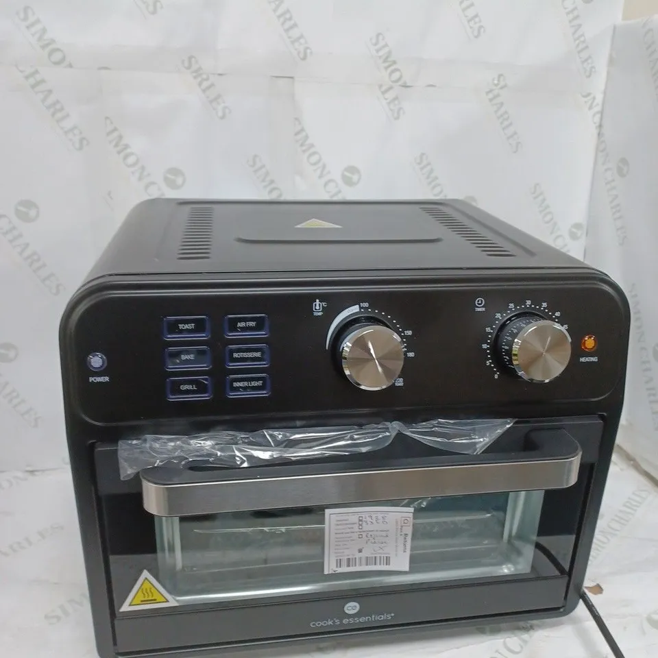 BOXED COOK'S ESSENTIAL 21-LITRE AIRFRYER OVEN IN BLACK
