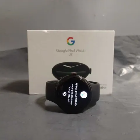 BOXED GOOGLE PIXEL WATCH LTE IN BLACK