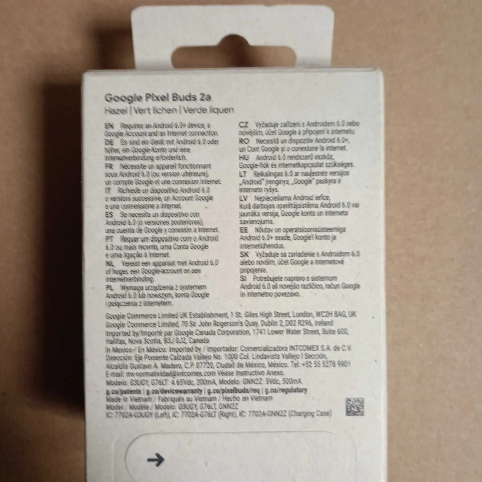 SEALED GOOGLE PIXEL BUDS 2A WIRELESS EARBUDS 