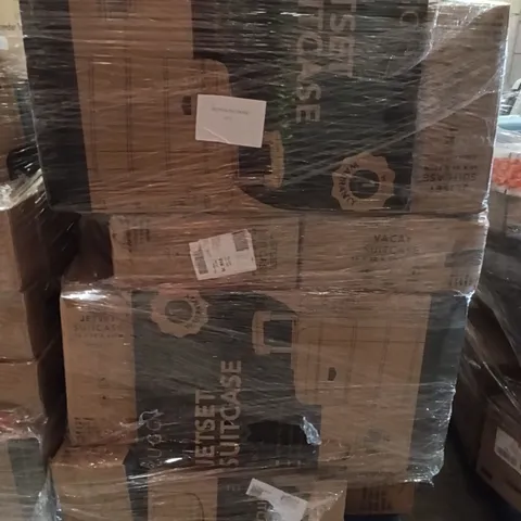 PALLET OF ASSORTED CONTACTING VERY LARGE QUANTITY OF SUITCASES