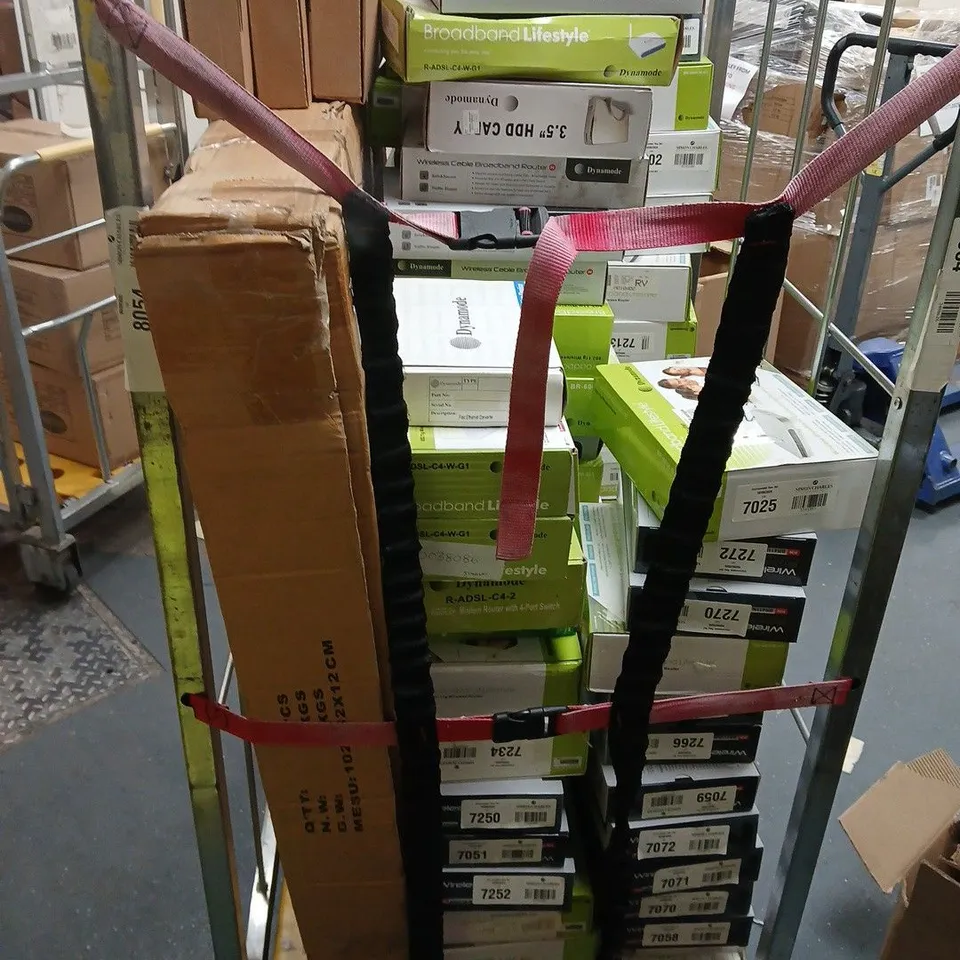CAGE OF ASSORTED ELECTRICAL ACCESSORIES