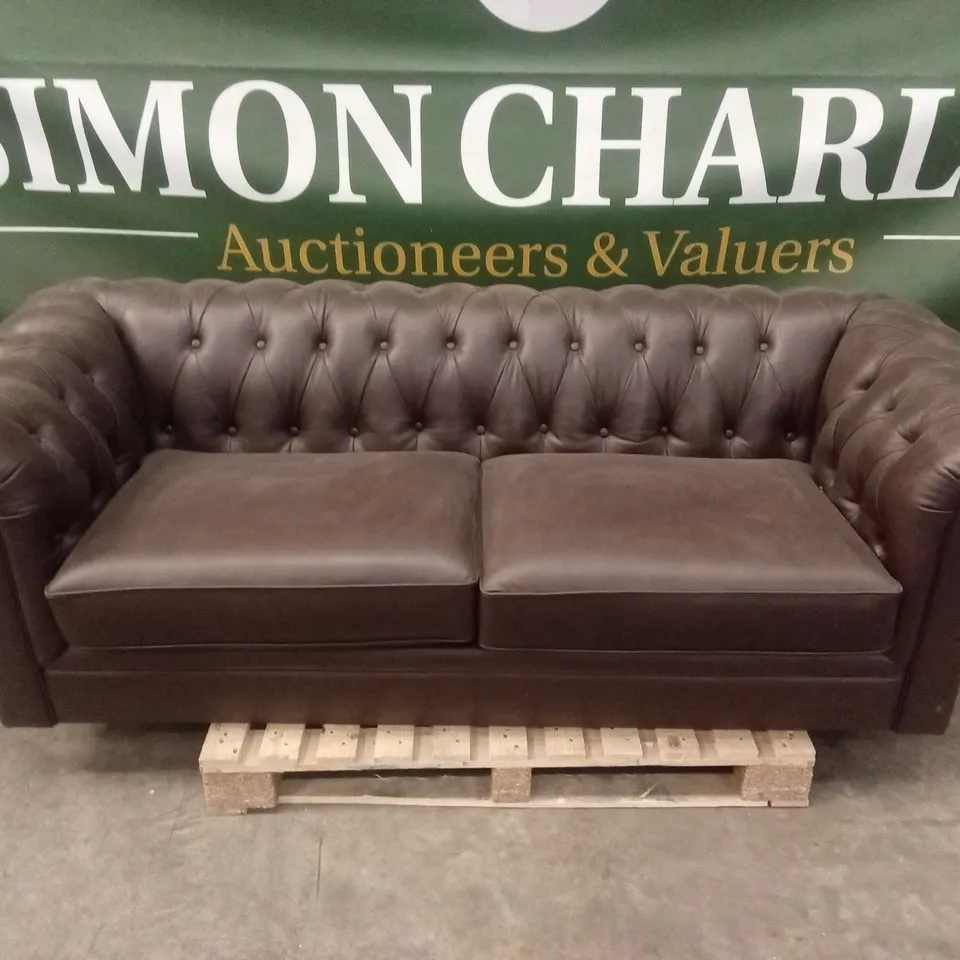 BAKERFIELD 3 SEATER LEATHER/FAUX LEATHER SOFA RRP £1399