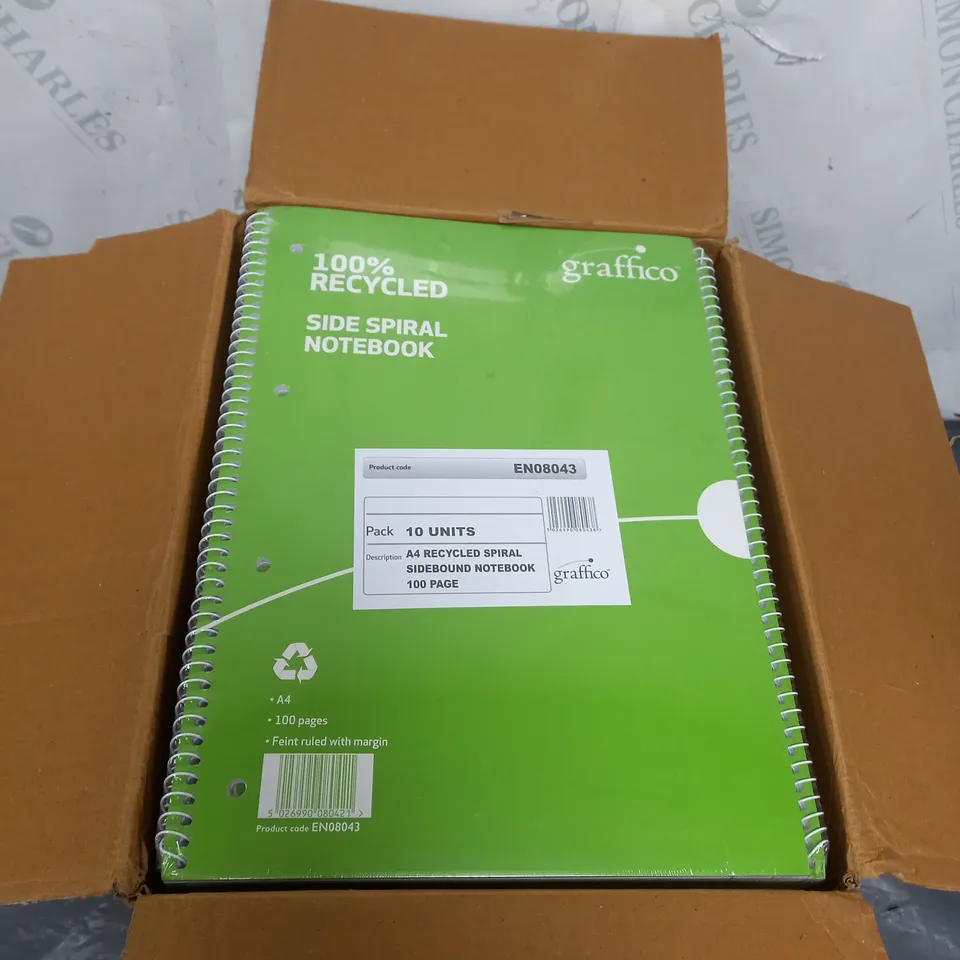 BOX OF 6 ASSORTED NOTEBOOKS 