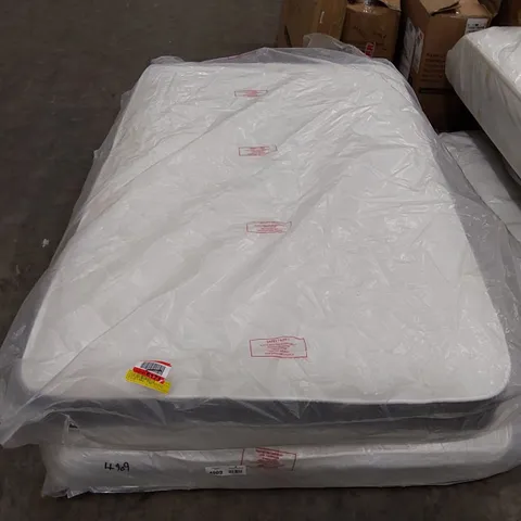 QUALITY BAGGED WHITE NOISE NATURAL OPEN COIL 4FT MATTRESS