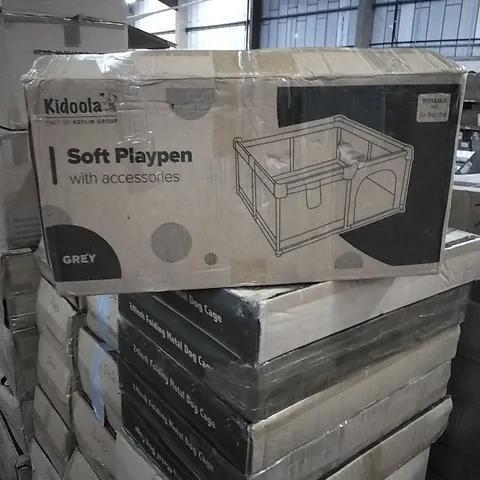 BOXED KIDOOLA SOFT PLAYPEN WITH ACCESSORIES 