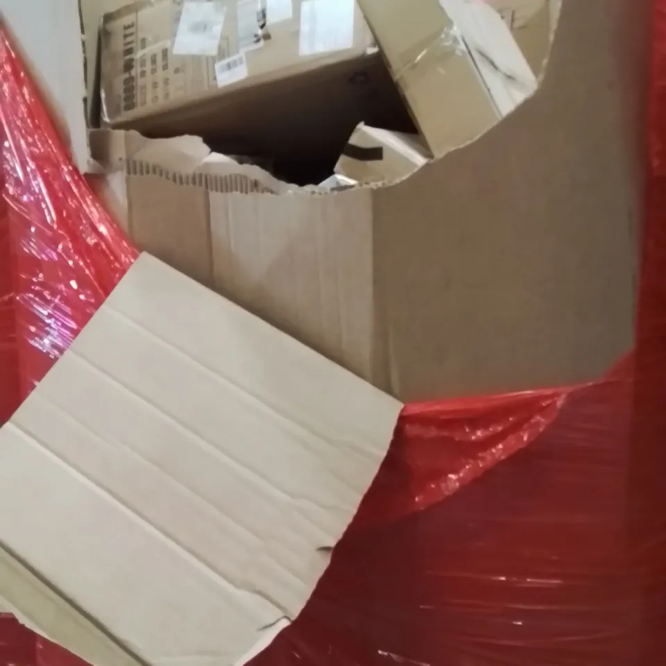 PALLET OF ASSORTED HOUSEHOLD GOODS AND PRODUCTS TO INCLUDE;OFFICE CHAIR,DOUGH MIXER,TOILET SEAT