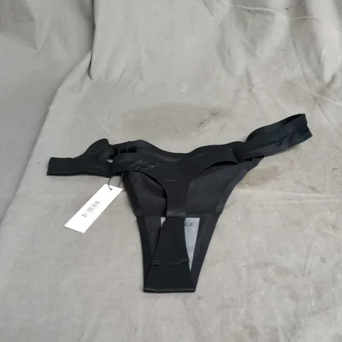 SET OF 3 LOUNGE BLACK THONG UNDERWEAR – WOMEN'S CLOTHING-SIZE S