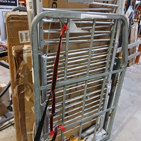 CAGE OF ASSORTED PRODUCTS TO INCLUDE; CLOTHES AIRER AND HEADBOARD