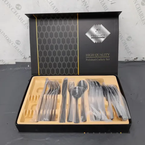 BOXED HIGH QUALITY POLISHED CUTLERY SET 