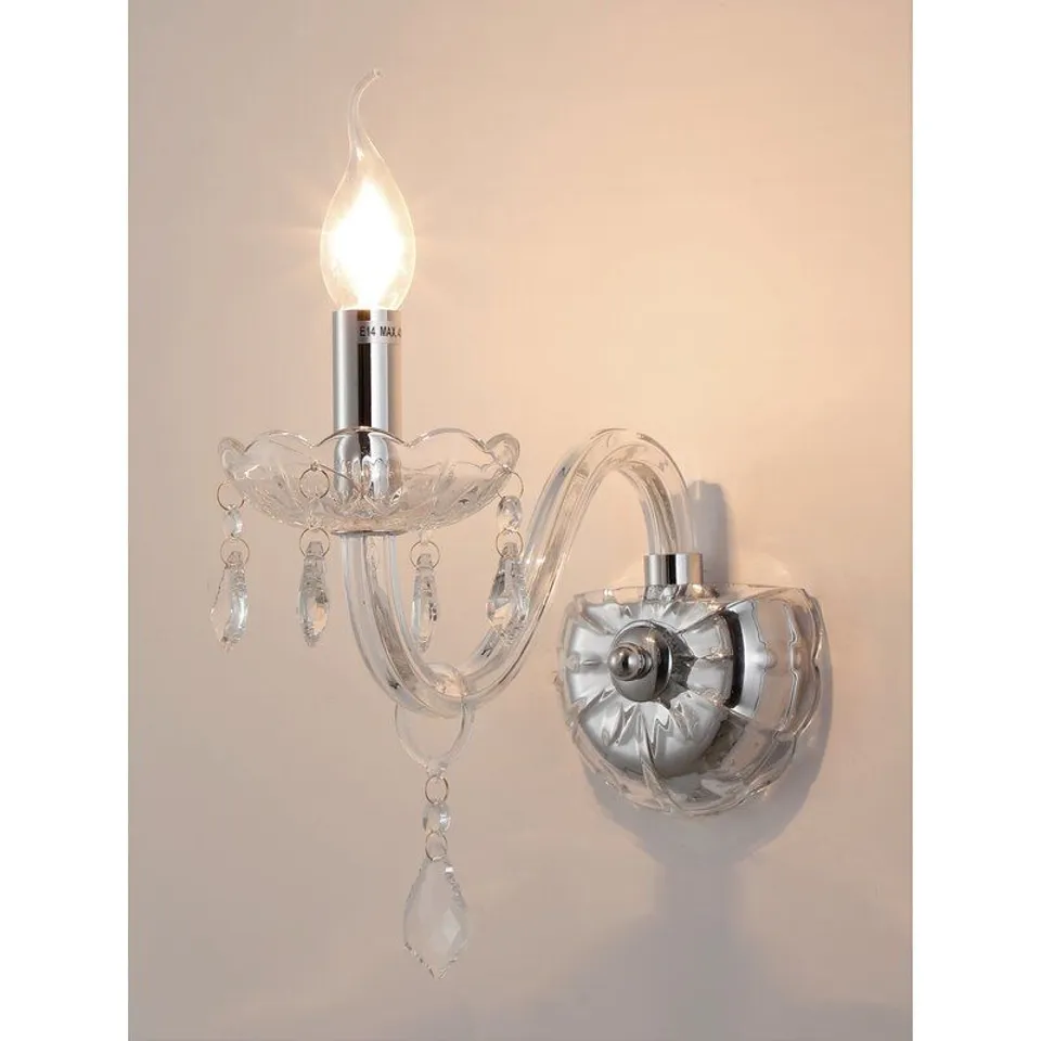 BOXED ANKENY 1 LIGHT CANDLE- WALL LIGHT FIXTURE