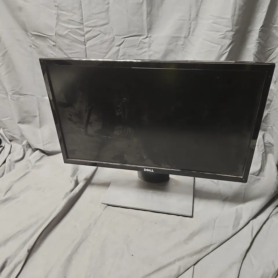 DELL COMPUTER MONITOR – BLACK LCD DISPLAY ON STAND