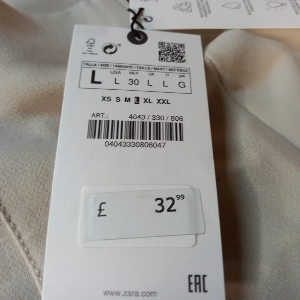 ZARA WIDE FIT TROUSERS - EUR L