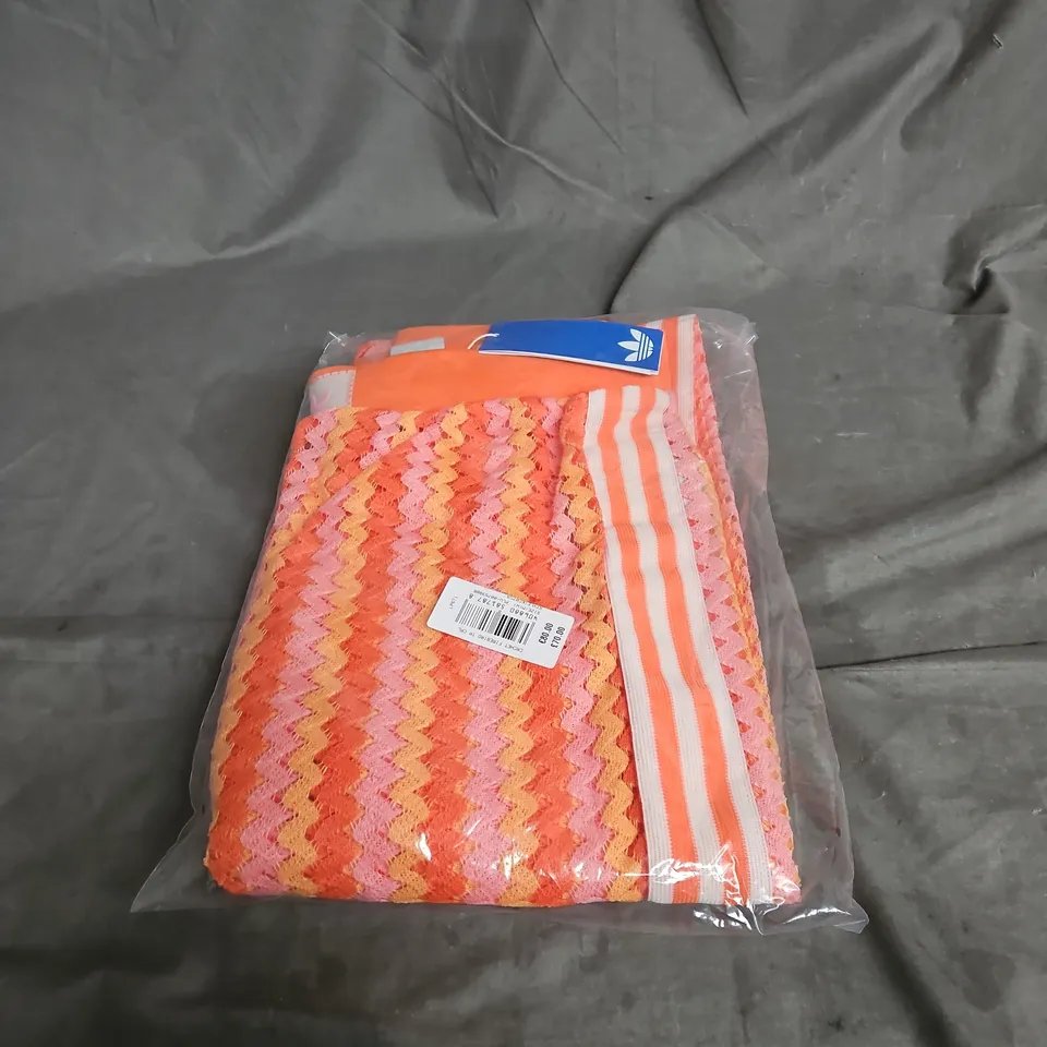 ADIDAS CROCHET FIREBIRD TRACKPANT IN CORAL MIX SIZE M