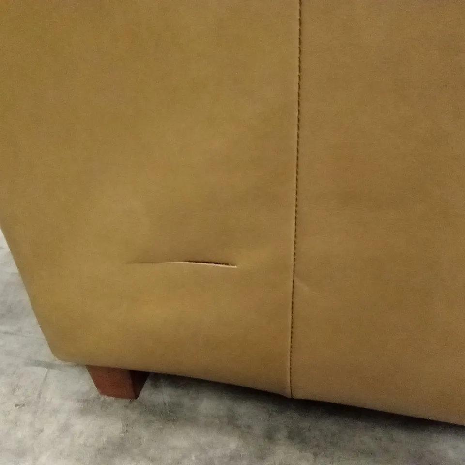 BAILEY ITALIAN LEATHER 2 SEATER SOFA - TAN RRP £829