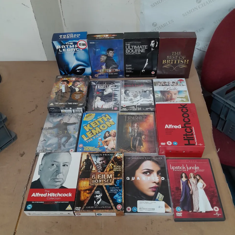 BOX OF ASSORTED DVD'S