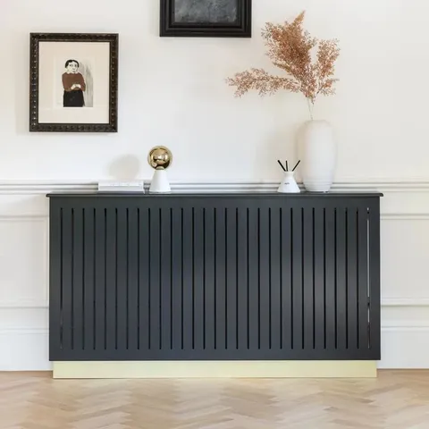 BOXED BELLANDRA LARGE RADIATOR COVER - CHARCOAL GREY (1 BOX)