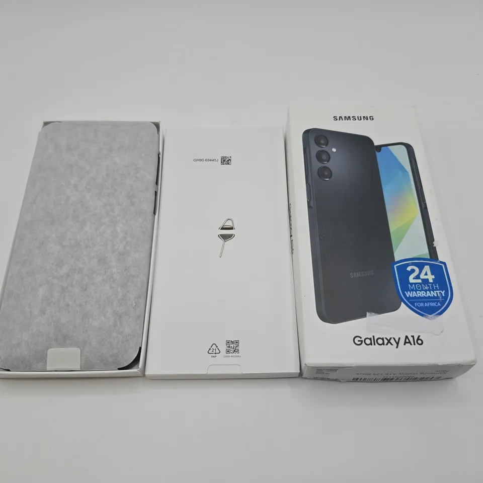 BOXED SAMSUNG GALAXY A16 4/128GB IN BLACK - SM-A165F
