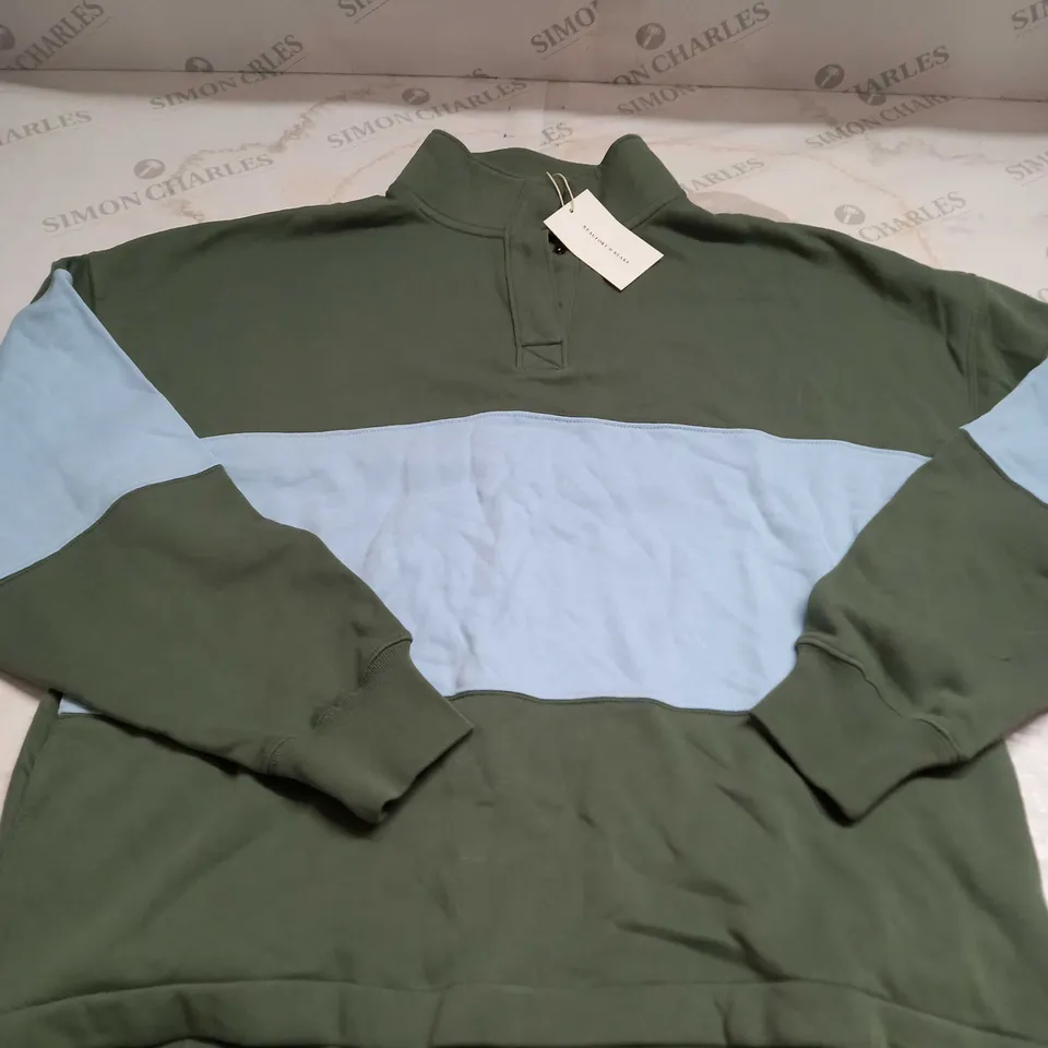 BEAUFORT AND BLAKE BUTTONED SWEATSHIRT SIZE M