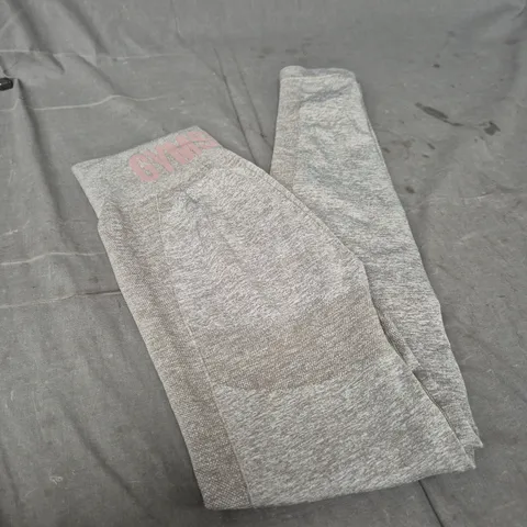 GYMSHARK WOMENS GREY MARL LEGGINGS β UK M (M)